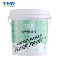 千居美 水性地坪漆 黄色 5kg/桶