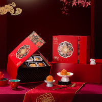 稻香村月饼礼盒金丝枣蓉奶油椰蓉月饼多口味组合中秋节送礼企业团购福利 团圆祥月-900g