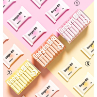 ‪德佑洗脸巾一次性压缩毛巾加大加厚干湿两用出差旅行便携式棉柔洁面巾彩云款压缩毛巾20粒*3盒