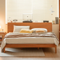 鼎南千寻床全实木床北欧原木风双人床主卧大床1.8米*2米