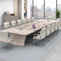 鼎南办公桌会议桌长条桌简约大型板式创意长方长桌办公培训桌椅组合 2.0米[E0级会议桌]