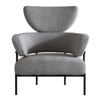 鼎南织影休闲椅单人沙发中古风小户型客厅艺术与时尚