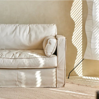 鼎南奢华系列头层牛皮沙发米白色简约北欧风客厅直排沙发大小户型