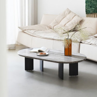 震旦玲珑茶几 茶几 现代简约 土耳其进口红洞石 1200*660*350mm