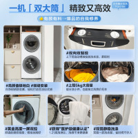 小天鹅(LittleSwan)滚筒洗衣机15公斤全自动家用 分区双区洗 懒人洗衣机 TGG15E