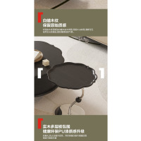 震旦清河茶几几类环保板材法式中古风自由组合茶几中古色