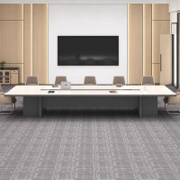 鼎南会议桌办公室洽谈接待桌椅组合高档烤漆现代简约高端会议长桌 7.0米+24把椅子