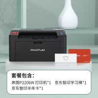 奔图(PANTUM)P2206W 家用WiFi作业打印机&小白智慧打印 京东智印打印学习棒 手机微信打印/AI智能打印