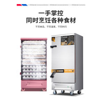 麦大厨 蒸饭柜商用蒸饭箱全自动食堂学校餐厅蒸馒头蒸包子12盘燃气蒸饭车 MDC-DMD-RX-12