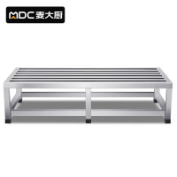 麦大厨 不锈钢方管米面架搭配厨房置物架地墩支架大米架面粉架 1800*500*300