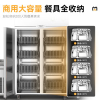 麦大厨 消毒柜商用厨房食堂餐厅不锈钢立式大容量8深框框双开门单控高温消毒碗柜 RTP910-910T2