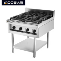 麦大厨 工程款 燃气4头立式煲仔炉 (1.0厚)MDC-JR-B2-BZ*4G