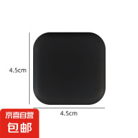 加厚款硅胶防撞垫定制门把手防磕碰墙贴冰箱门防撞贴免打孔静音垫 黑色光面-方形防撞垫