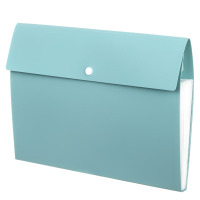 齐心(COMIX)8格A4文件夹试卷收纳袋风琴包文件袋试卷夹收纳册多层分类卷子画稿画袋画册小学生 蓝色EA7025