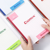 齐心(COMIX)12本装线圈软面抄软抄本/记事本工作笔记本子/ 日记本 /文具办公用品 A5/50张 C4514