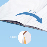 齐心(COMIX) 12本B5/40张无线装订办公文具笔记本子/作业本/软抄本 C4508