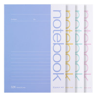 齐心(comix)5本装74张/A5文具笔记本子 软抄本办公记事本 C32101