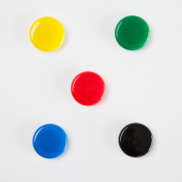 齐心(COMIX)[超级]强力磁粒/白板磁扣 磁钉 冰箱贴 30mm 5个装 B2383