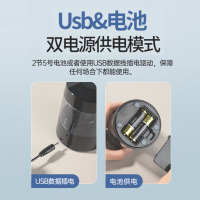 齐心(COMIX)学生大口径电动削笔机 双电源驱动 三档粗细可调 半自动卷笔刀铅笔刀开学必备用品礼物S-82黑