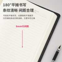 齐心(COMIX) B5/18K/146张十字纹皮面办公笔记本子/商务记事本/日记本/会议记录 黑色 C5828