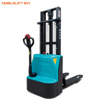 诺力(NOBLELIFT)PSE15L-C20电动堆高叉车 载重1.5吨升高2米 步行式全自动液压托盘升降堆垛车