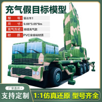 策雨演习导弹车充气假目标仿真模型伪装气模充气式雷达车假目标靶标 雷达车1(9.66*3.65*8m)