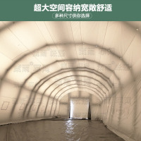 策雨户外大型充气帐篷民Z专用救灾帐篷应急帐篷防汛保暖帐篷厂家定制 颜色可定制 6*10/60平方米
