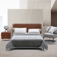 水星家纺 家用午睡毯子办公室毛毯DH暖雾时光超柔绒感云毯200×230cm