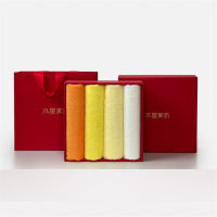水星家纺洗脸毛巾家用柔软DHA类长绒棉毛巾礼盒玺悦长安A类长绒棉毛巾礼盒 4条