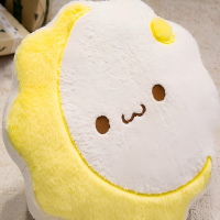 苏宁 希诺 可爱月饼毛绒抱枕-月亮月饼款 [大号]直径37cm 50个起订