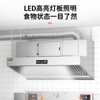 厨丰达 商用油烟净化器一体机大型酒店餐饮厨房大吸力低空排放净化器抽油烟机排烟机1.5米标准款