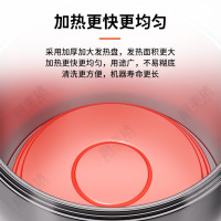 厨丰达 煮面炉商用 智能定时电热煮面桶节能保温汤面炉不锈钢麻辣烫炉304汤粥炉 一方一圆60#三盘底