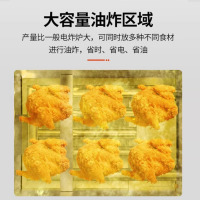 厨丰达 电炸炉商用 油水分离油炸锅商用摆摊大容量电热油炸炉燃气炸麻花炸油条机 60升