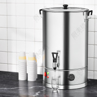 厨丰达 电热开水桶商用 开水器烧水桶 保温桶烧水器开水机商用加热水机 不锈钢开水桶[单层38L/时]