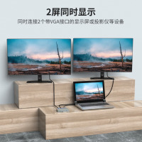 迈拓维矩(MT-viki)VGA分配器一分二一分四一分八一分十六 笔记本台式电脑连接显示器投影仪电视1080P高清视频分