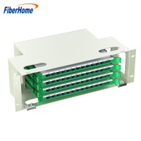 烽火(FiberHome)3U ODF光纤配线架子框机柜标准19英寸机架式1.2mm冷轧板电信级单元熔纤盘 满配SC单模