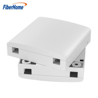 烽火 FiberHome 双孔光纤插座面板 86型线盒FTTH桌面信息盒 SC LC双口阻燃耐热ABS桌面盒