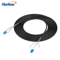 FiberHome 烽火光缆单模双芯拉远非铠装基站通信野战2芯室外光纤线 单模双芯野战光缆LC-FC 100m