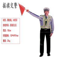 龙云天盾假人 高速公路道路仿真太阳能施工工地摇旗安全员 机器人带爆闪灯上下摇旗 摇旗