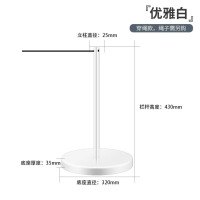 龙云天盾围栏一米线伸缩带防护隔离栏穿绳立柱画廊警戒栏杆 加厚不锈钢白色烤漆25管高度43CM