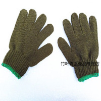 龙云天盾园艺儿童劳保手套防磨小朋友仪表防护棉纱线劳动中小学生表演 12双军绿色棉纱9-15岁 小学生款7-12岁