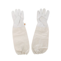 龙云天盾防风衣全套透气专用密封衣服防蜂帽蜂箱加厚半身养蜜蜂工具 羊皮手套