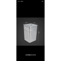 龙云天盾户外垃圾桶内桶 内胆 不锈钢垃圾桶 镀锌板方形桶 白铁皮桶 白色正方形25*25*38CM