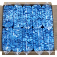 龙云天盾一次性帽子无纺布网帽餐饮工厂防尘头套条形帽整箱2000只装 特大号24寸蓝双筋2000只