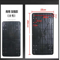 龙云天盾平板车板面手推车面板乌龟车塑料加厚推车车板推货车小拉车拖车板 商务黑色90*60加厚面板