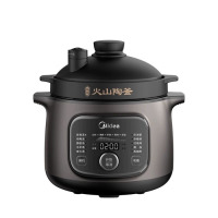 美的(Midea)火山陶釜电炖锅家用智能预约4L大容量煲汤全自动汤锅电炖盅MD-DGC4088
