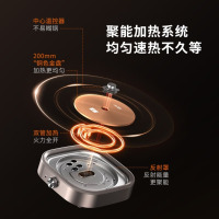 九阳(Joyoung) 火锅专用锅电火锅鸳鸯锅6L大容量家用多功能分体式烤肉锅电煮锅煎烤涮肉鸳鸯锅+烤肉盘