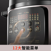 ‪九阳电压力锅家用多功能电压力煲高压锅 Y-50H651秋叶棕 5L