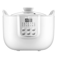 九阳(Joyoung)电炖锅电砂锅隔水炖预约预热陶瓷燕窝炖汤煲粥家用多功能炖肉1.8L白瓷炖锅D-18G1 白