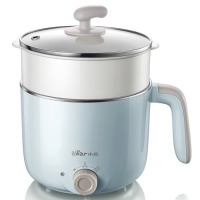 小熊(Bear)电煮锅 宿舍小锅 小电锅 电热锅蒸锅 学生寝室一体泡面火锅多功能锅 DRG-C12R5